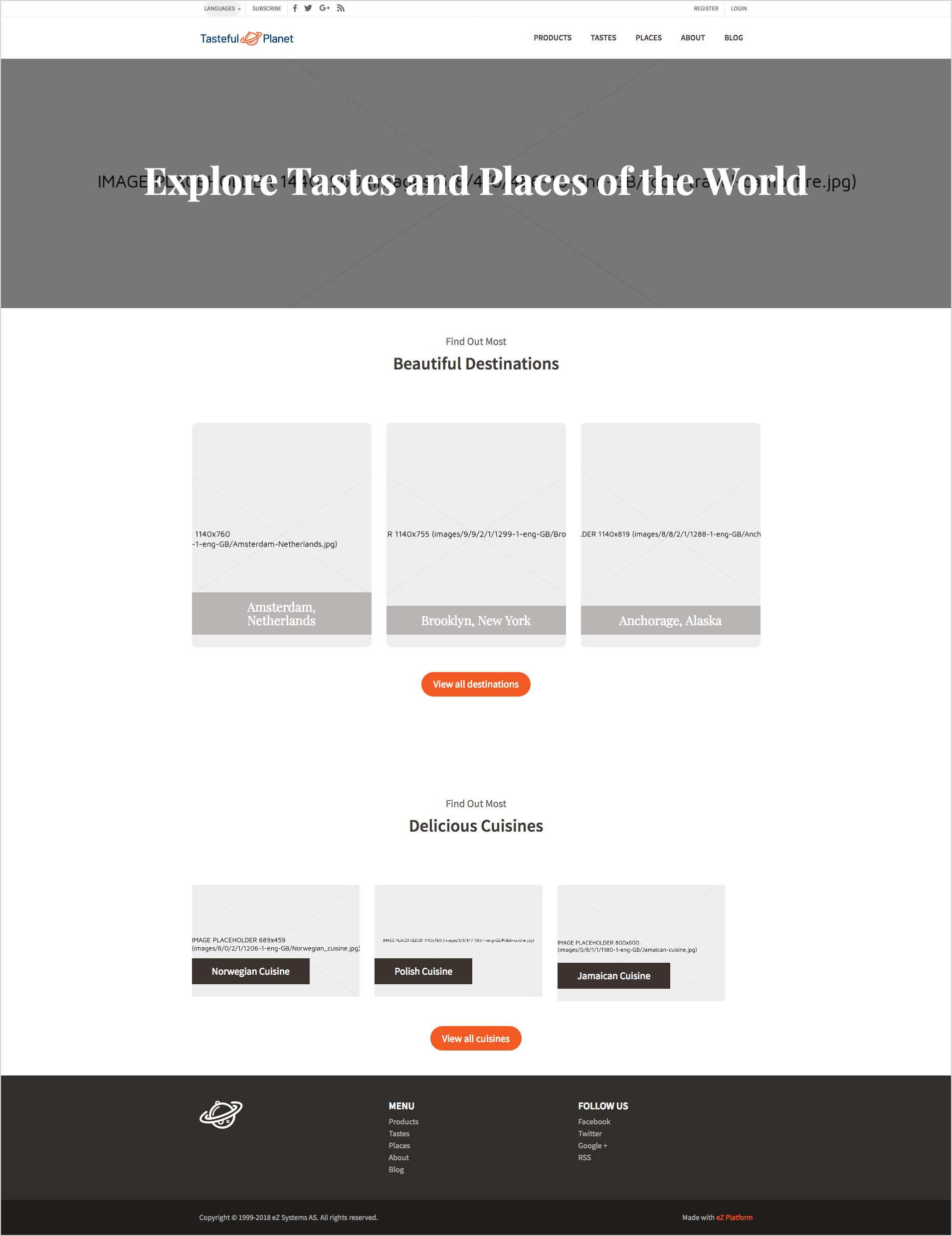 Generic placeholder images on a page Placeholder GenericProvider